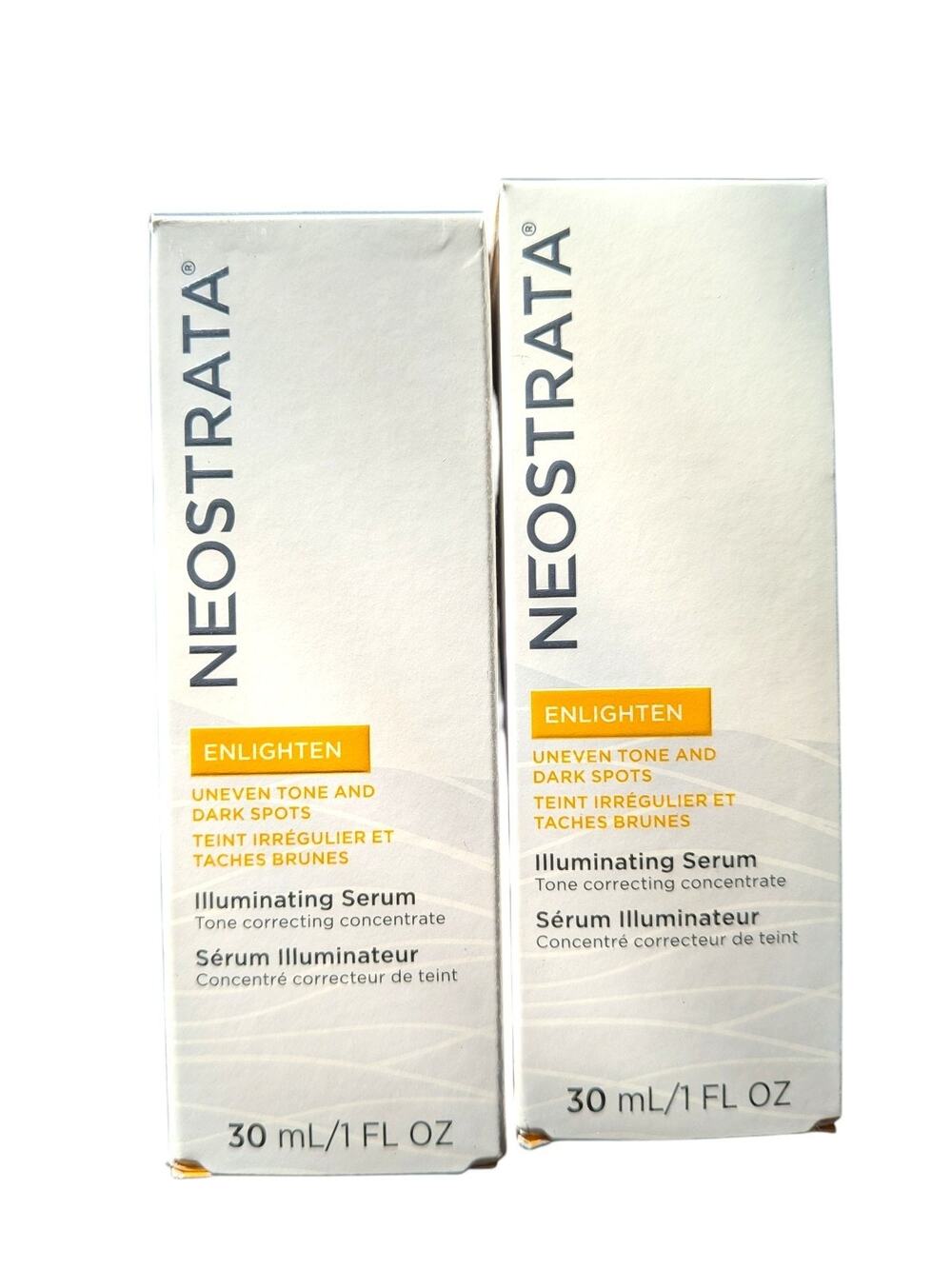 2x Neostrata Enlighten Illuminating Tone & Dark Spot Correcting Serum 1floz each